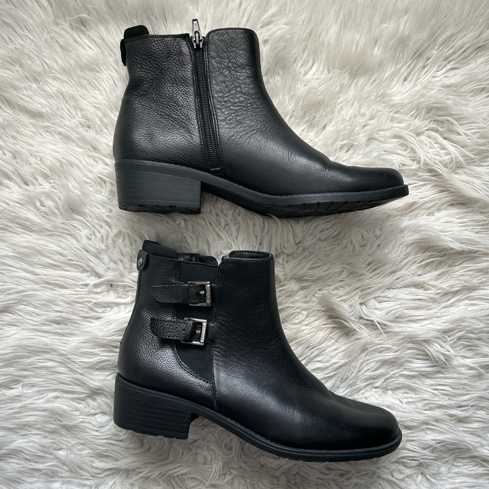 Anne Klein moto ankle boots